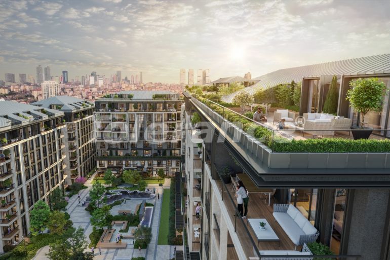 Квартира от застройщика в Стамбуле вид на море с бассейном в рассрочку: купить недвижимость в Турции - 66588