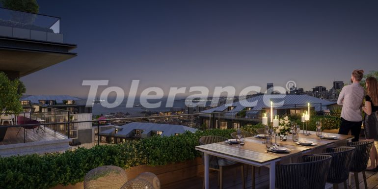 Квартира от застройщика в Стамбуле вид на море с бассейном в рассрочку: купить недвижимость в Турции - 66593