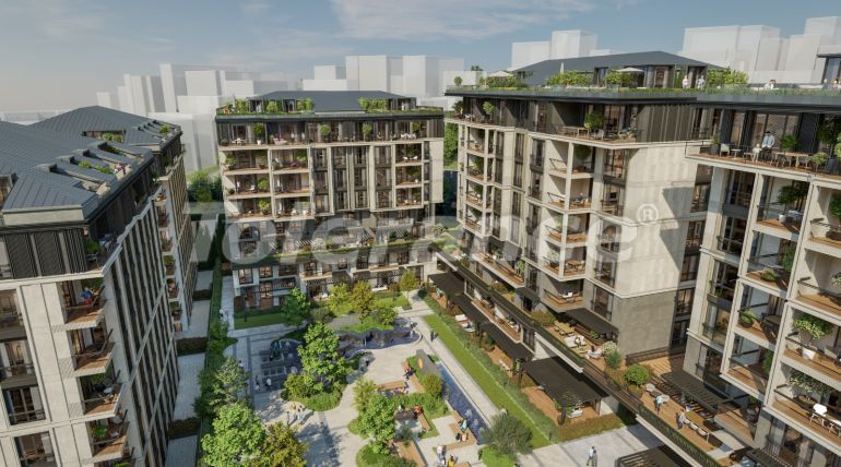 Квартира от застройщика в Стамбуле вид на море с бассейном в рассрочку: купить недвижимость в Турции - 66596