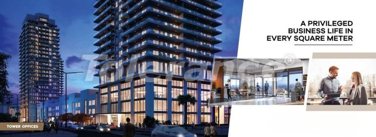 Квартира от застройщика в Измире вид на море с бассейном: купить недвижимость в Турции - 108984