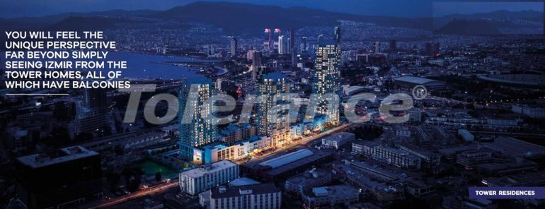 Квартира от застройщика в Измире вид на море с бассейном: купить недвижимость в Турции - 108993