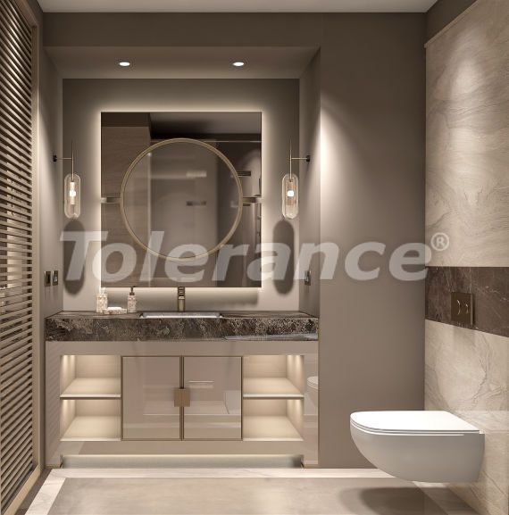 Квартира в Кадыкёе, Стамбул вид на море с бассейном: купить недвижимость в Турции - 42091