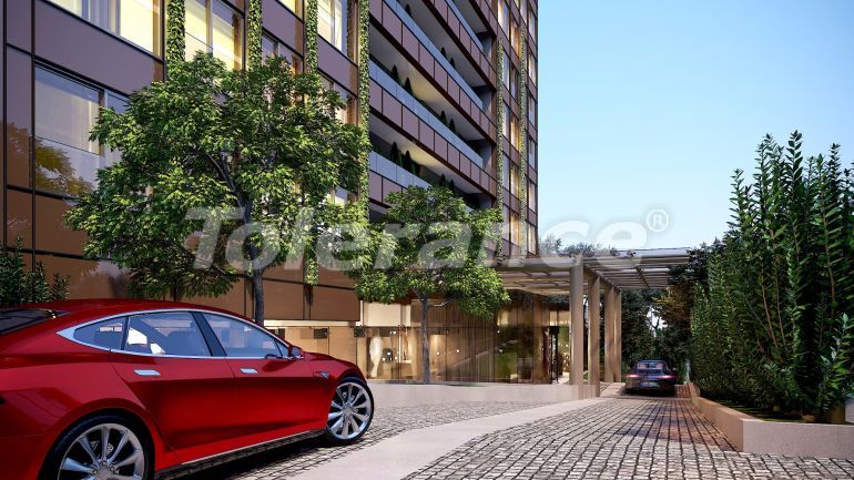 Квартира в Кадыкёе, Стамбул вид на море с бассейном: купить недвижимость в Турции - 42117