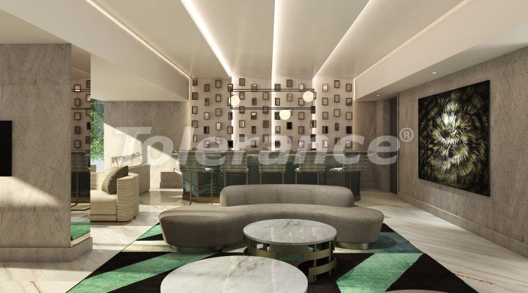 Квартира в Кадыкёе, Стамбул вид на море с бассейном: купить недвижимость в Турции - 42135