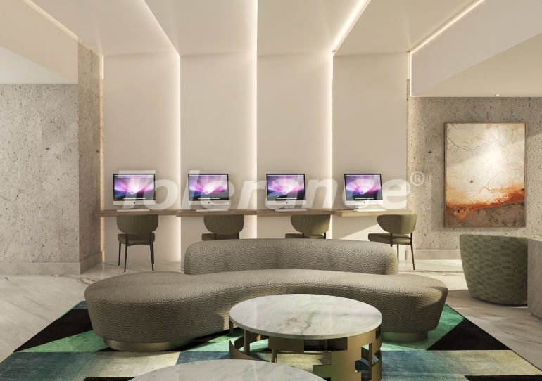 Квартира в Кадыкёе, Стамбул вид на море с бассейном: купить недвижимость в Турции - 42136