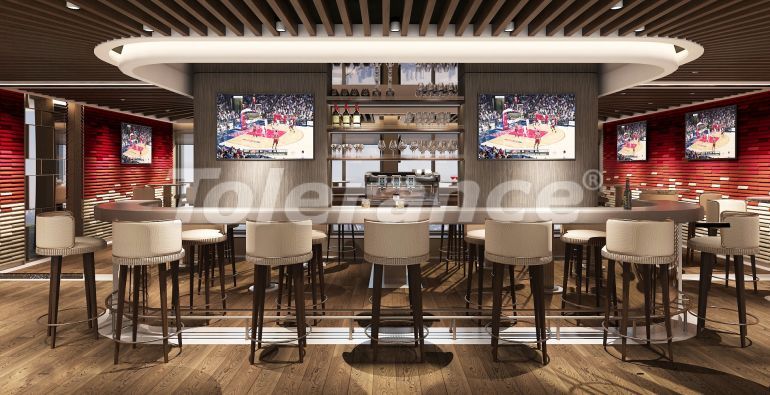 Квартира в Кадыкёе, Стамбул вид на море с бассейном: купить недвижимость в Турции - 42146