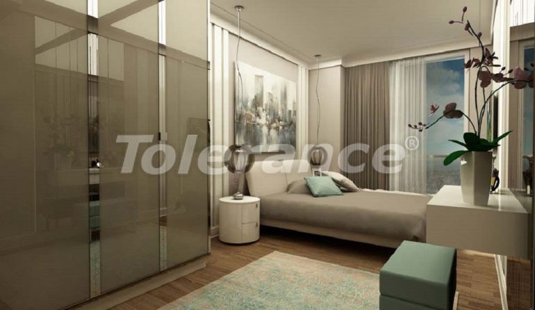 Квартира от застройщика в Кадыкёе, Стамбул вид на море с бассейном: купить недвижимость в Турции - 67532