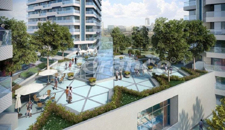 Квартира от застройщика в Кадыкёе, Стамбул вид на море с бассейном: купить недвижимость в Турции - 67546