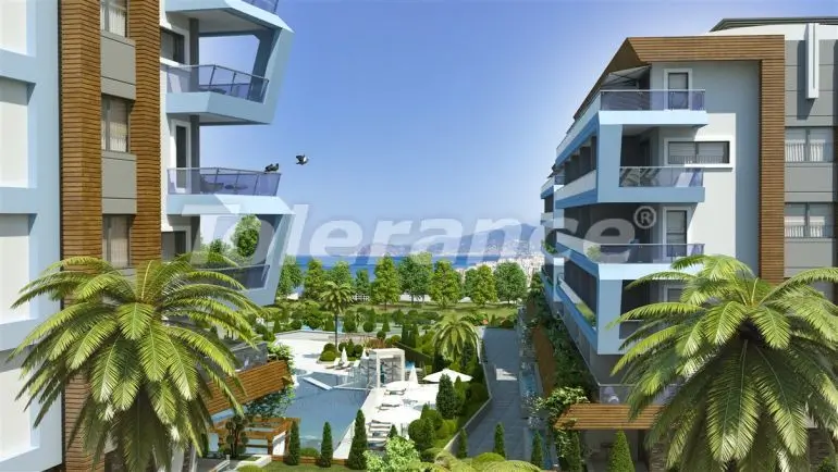 Квартира от застройщика в Каргыджак, Аланья вид на море с бассейном в рассрочку: купить недвижимость в Турции - 20480