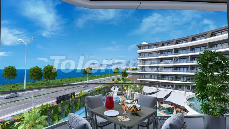 Квартира от застройщика в Каргыджак, Аланья вид на море с бассейном - 27899 Квартира от застройщика в Каргыджак, Аланья вид на море с бассейном: купить недвижимость в Турции - 27899