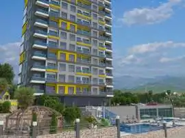 Квартира от застройщика в Каргыджак, Аланья вид на море с бассейном в рассрочку: купить недвижимость в Турции - 28133