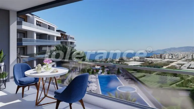 Квартира от застройщика в Каргыджак, Аланья вид на море с бассейном: купить недвижимость в Турции - 39772