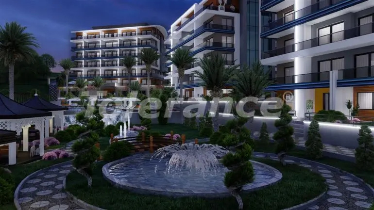 Квартира от застройщика в Каргыджак, Аланья вид на море с бассейном: купить недвижимость в Турции - 39782