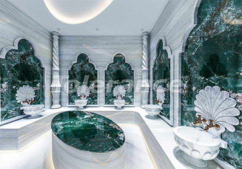 Квартира от застройщика в Каргыджак, Аланья вид на море с бассейном: купить недвижимость в Турции - 41134