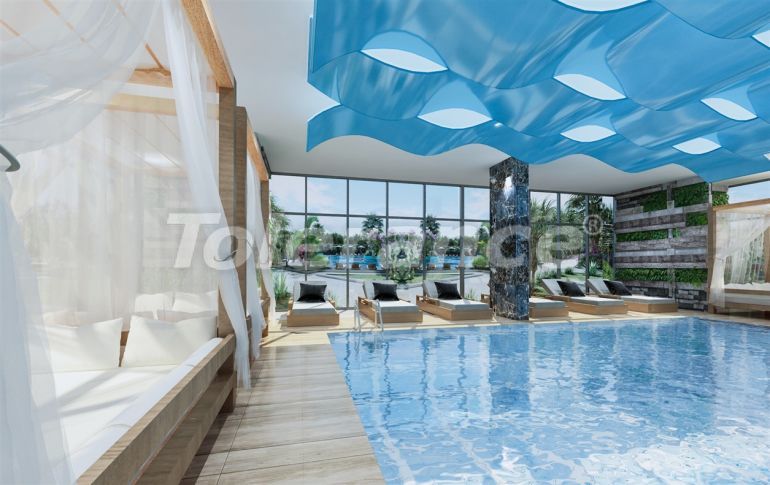 Квартира от застройщика в Каргыджак, Аланья вид на море с бассейном: купить недвижимость в Турции - 41136