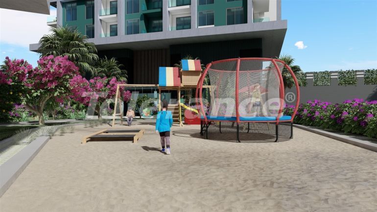 Квартира от застройщика в Каргыджак, Аланья вид на море с бассейном: купить недвижимость в Турции - 41138