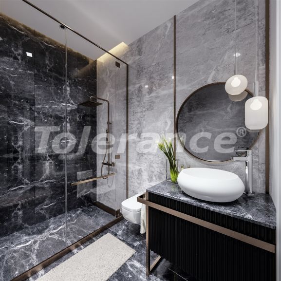 Квартира от застройщика в Каргыджак, Аланья вид на море с бассейном: купить недвижимость в Турции - 41144