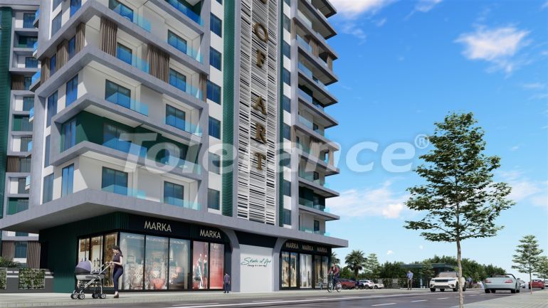 Квартира от застройщика в Каргыджак, Аланья вид на море с бассейном: купить недвижимость в Турции - 41158