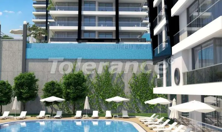 Квартира от застройщика в Каргыджак, Аланья вид на море с бассейном: купить недвижимость в Турции - 5324