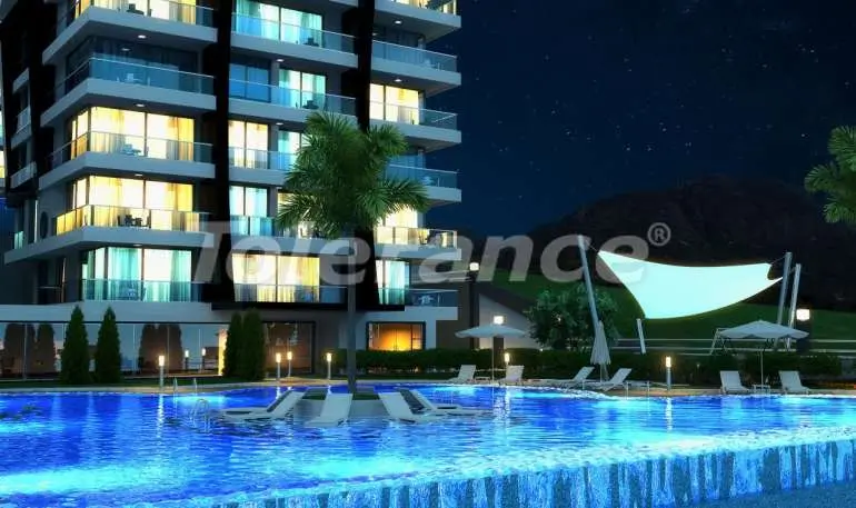 Квартира от застройщика в Каргыджак, Аланья вид на море с бассейном: купить недвижимость в Турции - 5325