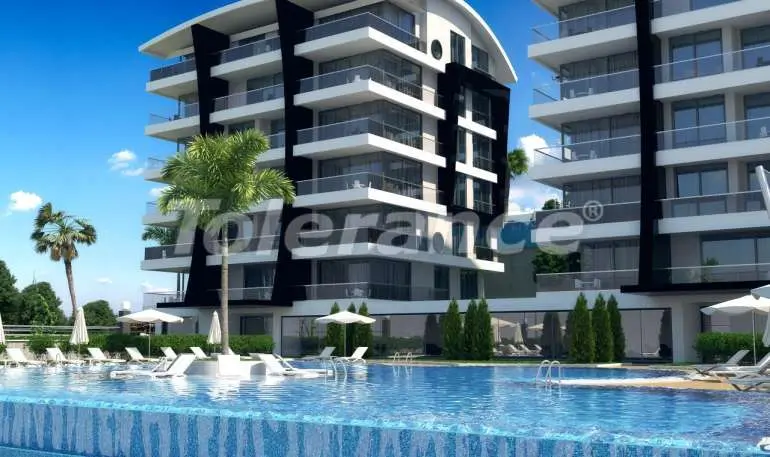 Квартира от застройщика в Каргыджак, Аланья вид на море с бассейном: купить недвижимость в Турции - 5327