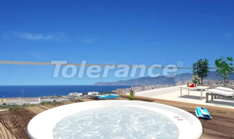 Квартира от застройщика в Каргыджак, Аланья вид на море с бассейном: купить недвижимость в Турции - 5329