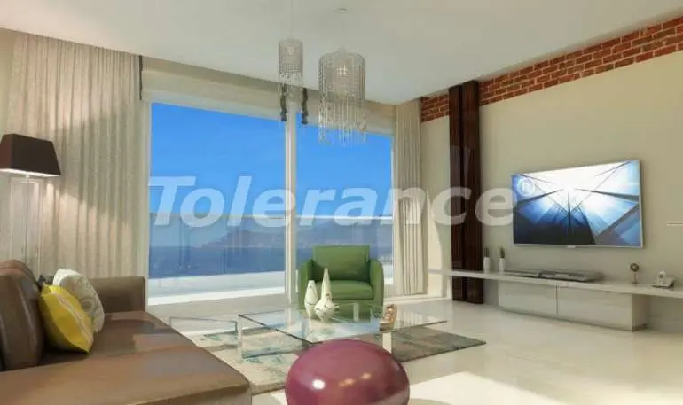 Квартира от застройщика в Каргыджак, Аланья вид на море с бассейном: купить недвижимость в Турции - 5338