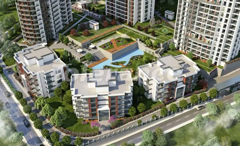 Квартира в Картал, Стамбул вид на море с бассейном: купить недвижимость в Турции - 26342