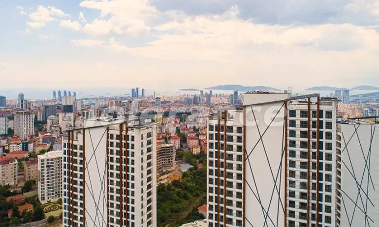 Квартира в Картал, Стамбул вид на море с бассейном: купить недвижимость в Турции - 37699