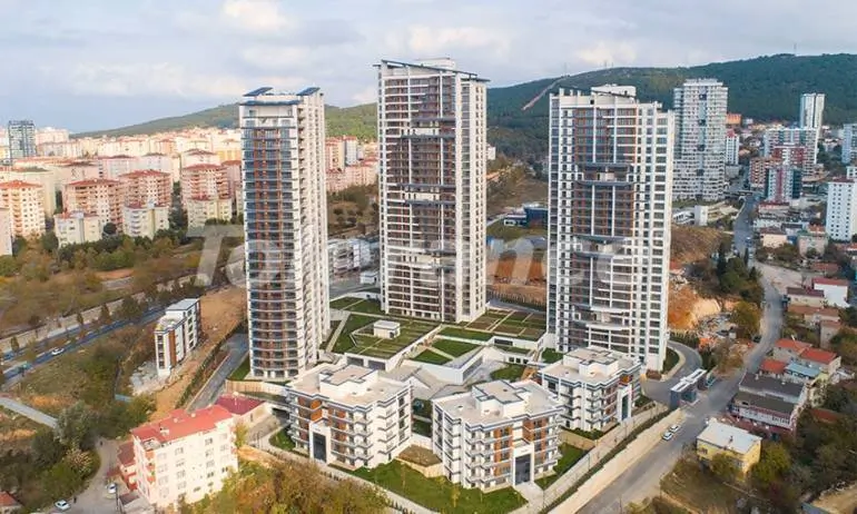 Квартира в Картал, Стамбул вид на море с бассейном: купить недвижимость в Турции - 37700