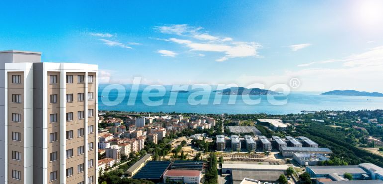 Квартира от застройщика в Картал, Стамбул вид на море с бассейном: купить недвижимость в Турции - 50747