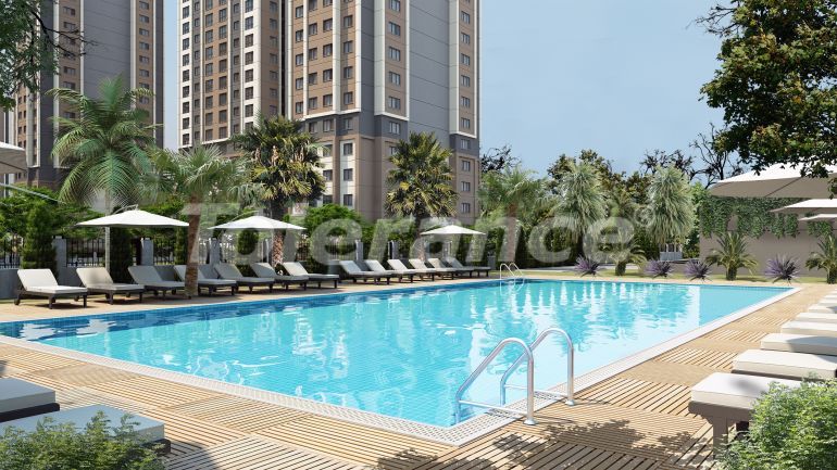 Квартира от застройщика в Картал, Стамбул вид на море с бассейном: купить недвижимость в Турции - 50754