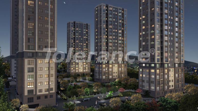 Квартира от застройщика в Картал, Стамбул вид на море с бассейном: купить недвижимость в Турции - 50763