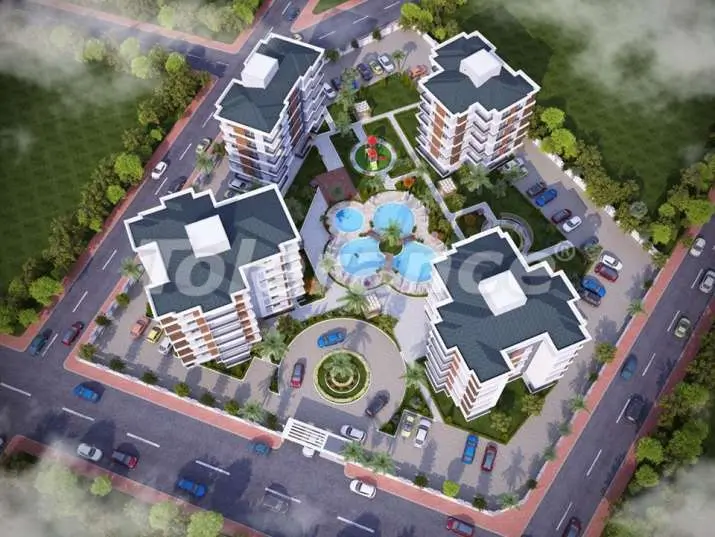 Квартира от застройщика в Кепез, Анталия с бассейном - 12072 Квартира от застройщика в Кепез, Анталия с бассейном: купить недвижимость в Турции - 12072