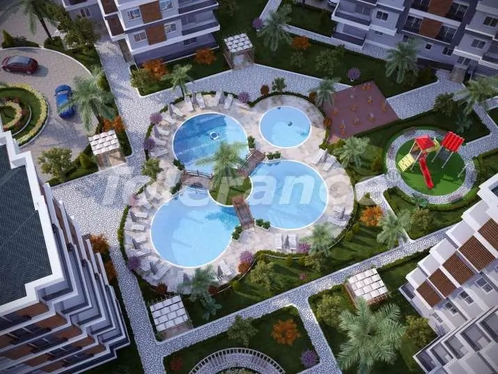 Квартира от застройщика в Кепез, Анталия с бассейном - 12073 Квартира от застройщика в Кепез, Анталия с бассейном: купить недвижимость в Турции - 12073