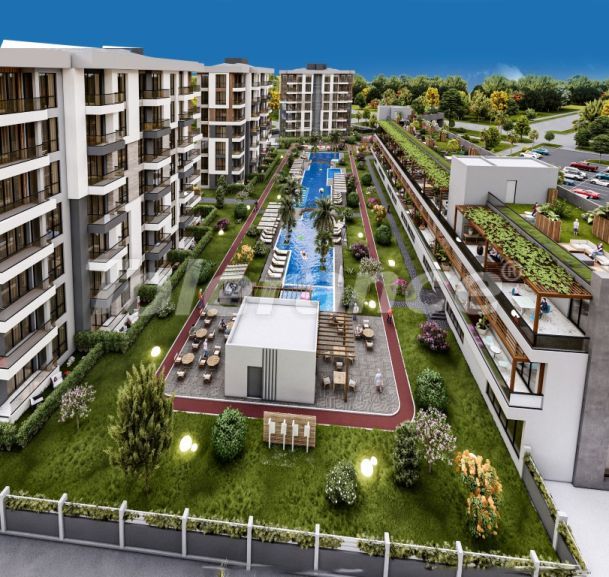 Квартира от застройщика в Кепез, Анталия с бассейном в рассрочку: купить недвижимость в Турции - 128219