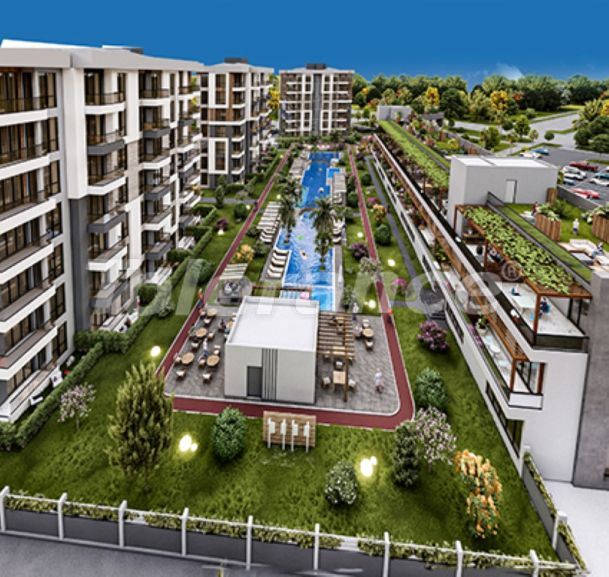 Квартира от застройщика в Кепез, Анталия с бассейном в рассрочку: купить недвижимость в Турции - 128220