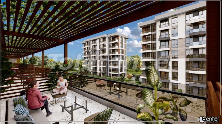 Квартира от застройщика в Кепез, Анталия с бассейном в рассрочку: купить недвижимость в Турции - 128222