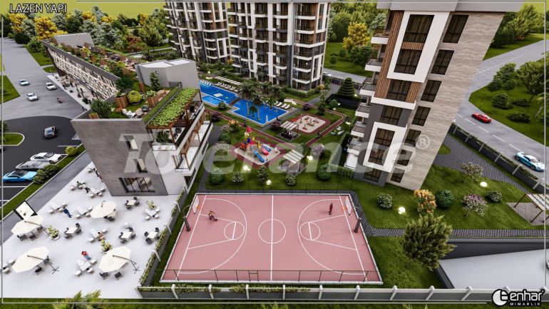 Квартира от застройщика в Кепез, Анталия с бассейном в рассрочку: купить недвижимость в Турции - 128223