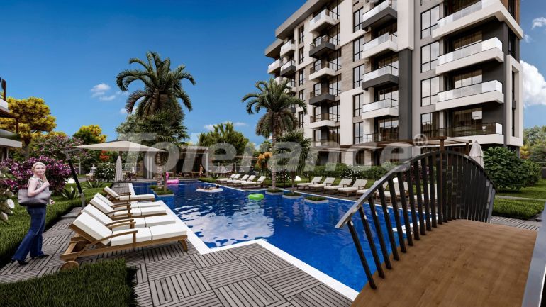 Квартира от застройщика в Кепез, Анталия с бассейном в рассрочку: купить недвижимость в Турции - 128227