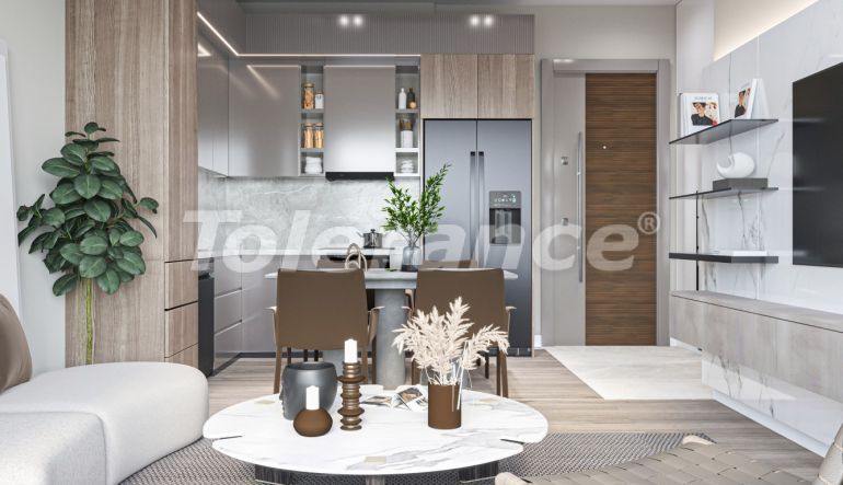 Квартира от застройщика в Кепез, Анталия с бассейном в рассрочку: купить недвижимость в Турции - 128231