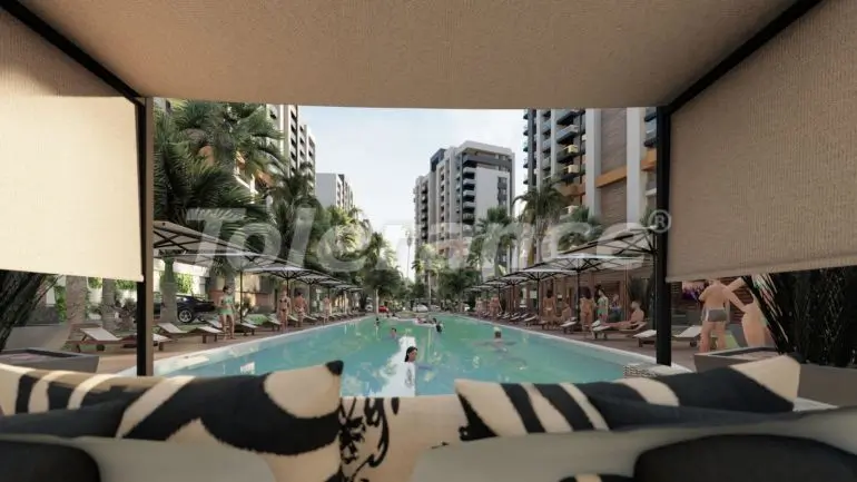 Квартира от застройщика в Кепез, Анталия с бассейном - 30506 Квартира от застройщика в Кепез, Анталия с бассейном: купить недвижимость в Турции - 30506