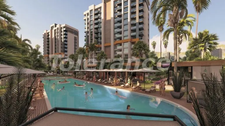 Квартира от застройщика в Кепез, Анталия с бассейном - 30510 Квартира от застройщика в Кепез, Анталия с бассейном: купить недвижимость в Турции - 30510