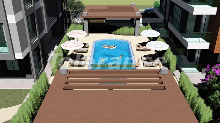 Квартира в Кепез, Анталия с бассейном: купить недвижимость в Турции - 57424