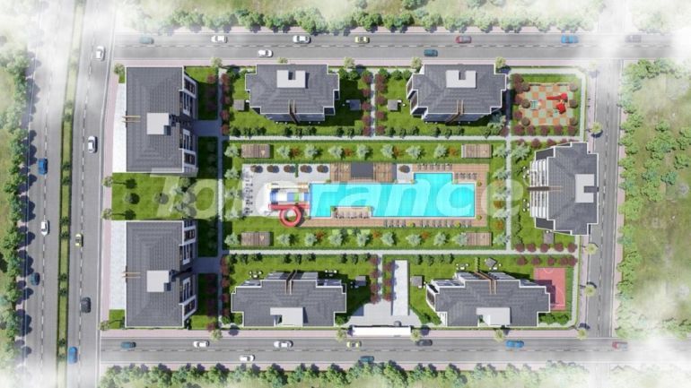 Квартира от застройщика в Кепез, Анталия с бассейном - 70329 Квартира от застройщика в Кепез, Анталия с бассейном: купить недвижимость в Турции - 70329