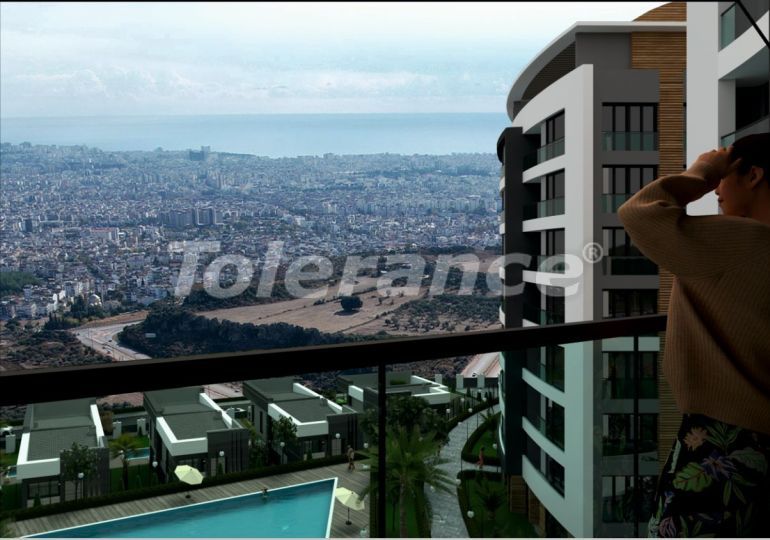 Квартира от застройщика в Кепез, Анталия вид на море с бассейном в рассрочку: купить недвижимость в Турции - 84688