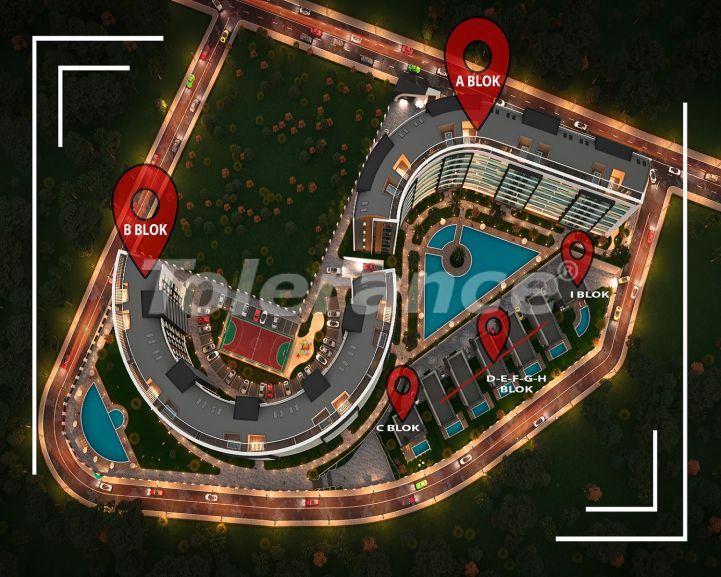 Квартира от застройщика в Кепез, Анталия вид на море с бассейном в рассрочку: купить недвижимость в Турции - 84691