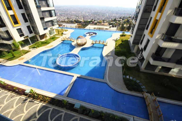 Квартира от застройщика в Кепез, Анталия вид на море с бассейном: купить недвижимость в Турции - 99422