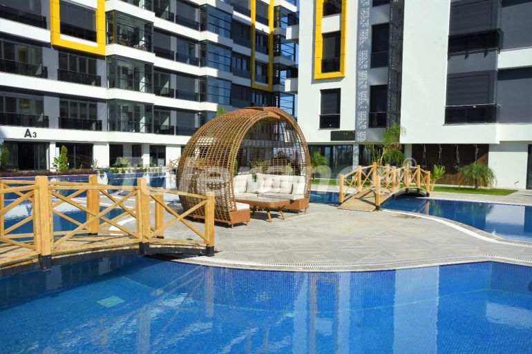 Квартира от застройщика в Кепез, Анталия вид на море с бассейном: купить недвижимость в Турции - 99437