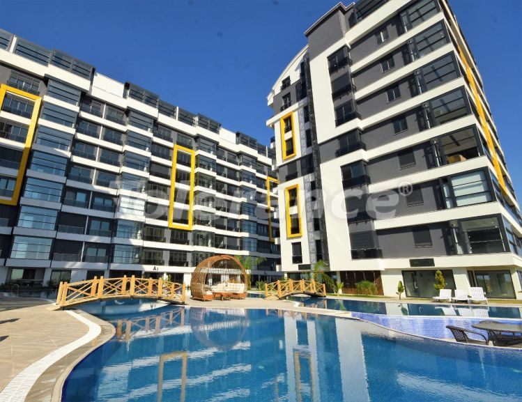 Квартира от застройщика в Кепез, Анталия вид на море с бассейном: купить недвижимость в Турции - 99456